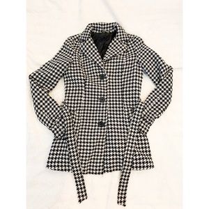 Jou Jou Houndstooth Coat
